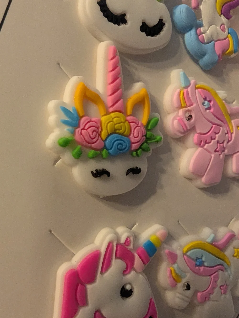 Kids Pink Unicorn Shoe Charms - Cute Unicorn Accessories